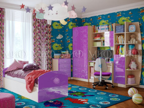 Детская комната Юниор-2 Фиолетовый металлик в Тавде - tavda.magazinmebel.ru | фото