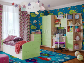 Детская комната Юниор-2 Салатовый в Тавде - tavda.magazinmebel.ru | фото - изображение 1
