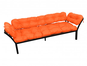 Диван Дачный с подлокотниками оранжевая подушка в Тавде - tavda.magazinmebel.ru | фото