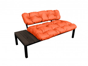 Диван Дачный со столиком оранжевая подушка в Тавде - tavda.magazinmebel.ru | фото