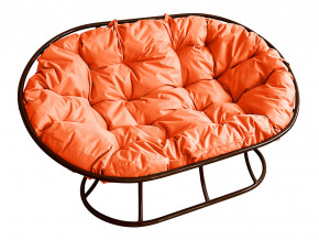 Диван Мамасан без ротанга оранжевая подушка в Тавде - tavda.magazinmebel.ru | фото