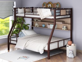 Двухъярусная кровать Гранада-1П коричневый в Тавде - tavda.magazinmebel.ru | фото