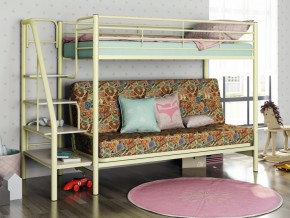 Двухъярусная кровать с диваном Мадлен 3 Слоновая кость-марки в Тавде - tavda.magazinmebel.ru | фото - изображение 1