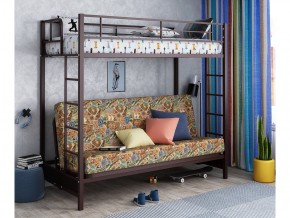 Двухъярусная кровать с диваном Мадлен Коричневая-марки в Тавде - tavda.magazinmebel.ru | фото - изображение 1