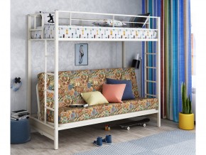 Двухъярусная кровать с диваном Мадлен Слоновая кость-марки в Тавде - tavda.magazinmebel.ru | фото