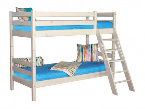 Двухъярусная кровать Соня вариант 10 с наклонной лестницей белая в Тавде - tavda.magazinmebel.ru | фото - изображение 2