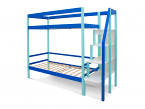 Двухъярусная кровать Svogen мятно-синий в Тавде - tavda.magazinmebel.ru | фото - изображение 2