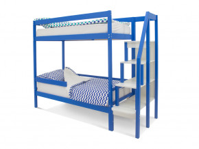 Двухъярусная кровать Svogen с бортиком синий в Тавде - tavda.magazinmebel.ru | фото