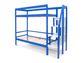 Двухъярусная кровать Svogen с бортиком синий в Тавде - tavda.magazinmebel.ru | фото - изображение 2