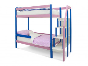 Двухъярусная кровать Svogen с бортиком синий-лаванда в Тавде - tavda.magazinmebel.ru | фото - изображение 1