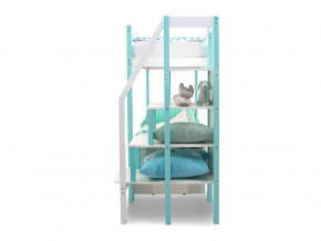 Двухъярусная кровать Svogen с ящиками и бортиком мятно-белый в Тавде - tavda.magazinmebel.ru | фото - изображение 3