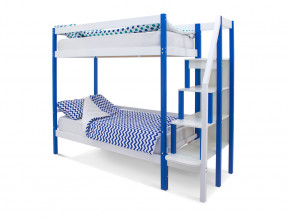 Двухъярусная кровать Svogen сине-белый в Тавде - tavda.magazinmebel.ru | фото