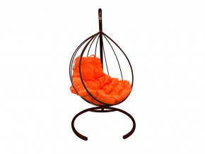 Кокон Капля без ротанга оранжевая подушка в Тавде - tavda.magazinmebel.ru | фото