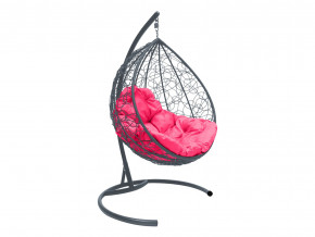 Кокон Капля ротанг розовая подушка в Тавде - tavda.magazinmebel.ru | фото