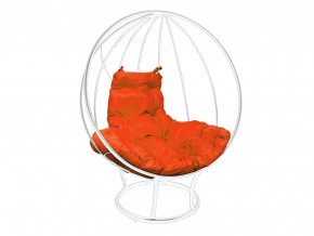 Кокон Круглый на подставке без ротанга оранжевая подушка в Тавде - tavda.magazinmebel.ru | фото - изображение 1