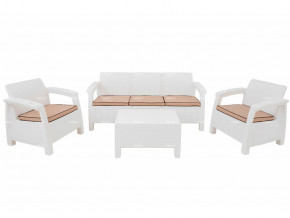 Комплект уличной мебели Yalta Terrace Triple Set белый в Тавде - tavda.magazinmebel.ru | фото - изображение 1