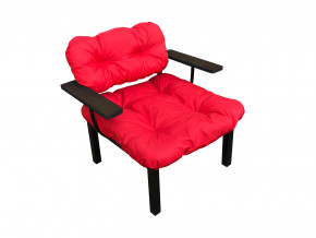 Кресло Дачное красная подушка в Тавде - tavda.magazinmebel.ru | фото