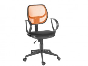 Кресло компьютерное Флеш Рондо черный/оранжевый в Тавде - tavda.magazinmebel.ru | фото