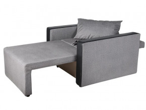 Кресло-кровать Милена с подлокотниками велюр серый в Тавде - tavda.magazinmebel.ru | фото - изображение 2