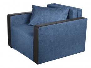 Кресло-кровать Милена с подлокотниками велюр синий в Тавде - tavda.magazinmebel.ru | фото - изображение 1
