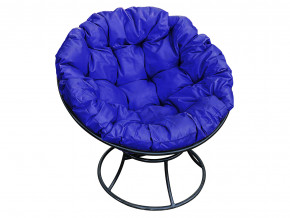 Кресло Папасан без ротанга синяя подушка в Тавде - tavda.magazinmebel.ru | фото