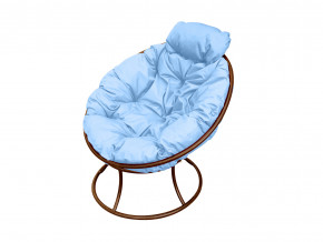 Кресло Папасан мини без ротанга голубая подушка в Тавде - tavda.magazinmebel.ru | фото - изображение 1