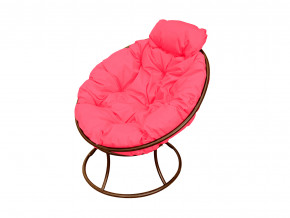 Кресло Папасан мини без ротанга розовая подушка в Тавде - tavda.magazinmebel.ru | фото