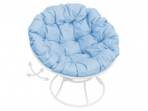 Кресло Папасан пружинка без ротанга голубая подушка в Тавде - tavda.magazinmebel.ru | фото