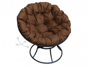 Кресло Папасан пружинка без ротанга коричневая подушка в Тавде - tavda.magazinmebel.ru | фото