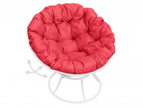 Кресло Папасан пружинка без ротанга красная подушка в Тавде - tavda.magazinmebel.ru | фото