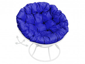 Кресло Папасан пружинка без ротанга синяя подушка в Тавде - tavda.magazinmebel.ru | фото