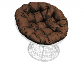 Кресло Папасан с ротангом коричневая подушка в Тавде - tavda.magazinmebel.ru | фото - изображение 1