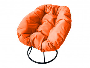 Кресло Пончик без ротанга оранжевая подушка в Тавде - tavda.magazinmebel.ru | фото - изображение 1