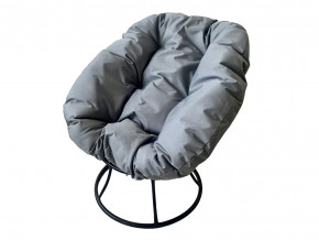 Кресло Пончик без ротанга серая подушка в Тавде - tavda.magazinmebel.ru | фото - изображение 1