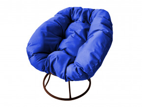 Кресло Пончик без ротанга синяя подушка в Тавде - tavda.magazinmebel.ru | фото - изображение 1