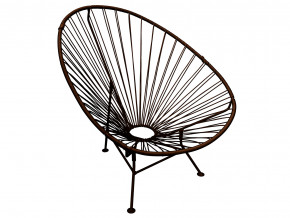 Кресло Ракушка с ротангом коричневый в Тавде - tavda.magazinmebel.ru | фото