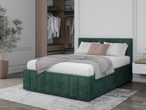 Кровать 1400 Лана зеленый велюр в Тавде - tavda.magazinmebel.ru | фото - изображение 1