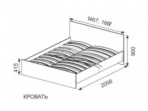 Кровать 1600х2000 ортопедическое основание в Тавде - tavda.magazinmebel.ru | фото