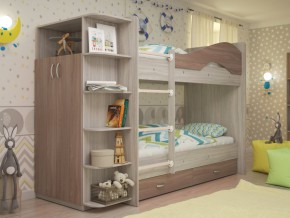Кровать 2-х ярусная Мая с ящиками и шкафом на латофлексах шимо в Тавде - tavda.magazinmebel.ru | фото