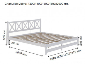 Кровать 2-х спальная Аист-8 Классика белый 1400х2000 мм в Тавде - tavda.magazinmebel.ru | фото - изображение 2