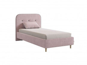 Кровать 900 Лео велюр нежно-розовый в Тавде - tavda.magazinmebel.ru | фото