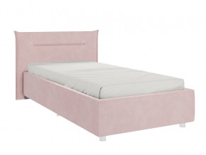 Кровать Альба 900 велюр нежно-розовый в Тавде - tavda.magazinmebel.ru | фото - изображение 1