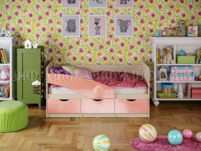 Кровать Бабочки 1600 Розовый металлик в Тавде - tavda.magazinmebel.ru | фото