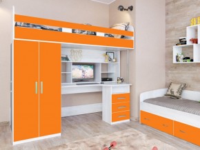 Кровать чердак Аракс винтерберг-оранжевый в Тавде - tavda.magazinmebel.ru | фото
