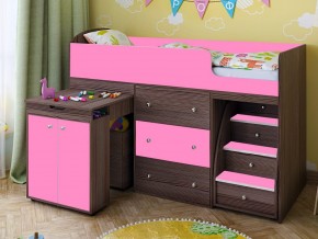 Кровать чердак Малыш 80х180 бодега-розовый в Тавде - tavda.magazinmebel.ru | фото - изображение 1
