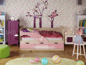 Кровать Дельфин-1 1600 Розовый металлик в Тавде - tavda.magazinmebel.ru | фото