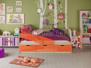 Кровать Дельфин 1600 Оранжевый металлик в Тавде - tavda.magazinmebel.ru | фото