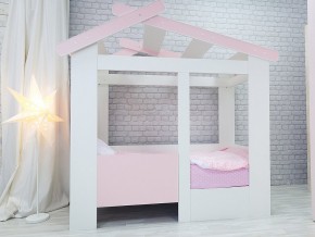 Кровать детская Теремок без ящика розовая в Тавде - tavda.magazinmebel.ru | фото