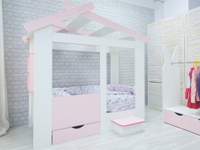 Кровать детская Теремок без ящика розовая в Тавде - tavda.magazinmebel.ru | фото - изображение 2