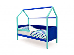 Кровать-домик мягкий Svogen с бортиком мятно-синий в Тавде - tavda.magazinmebel.ru | фото